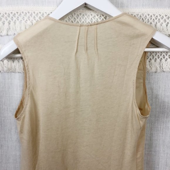 Anthropologie Tiny Silk Nude Lace Front Tank Top S - Picture 7 of 8